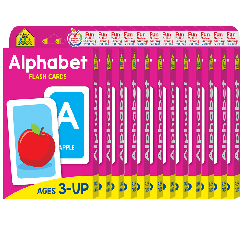 (12 Ea) Alphabet Flash Cards