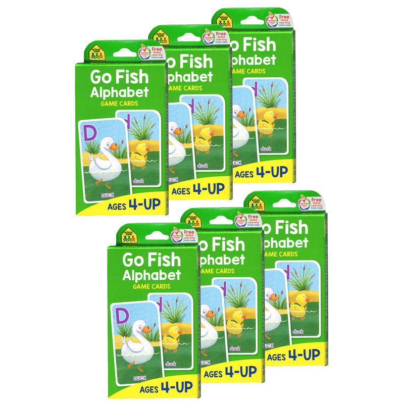 (6 Ea) Go Fish Game Cards