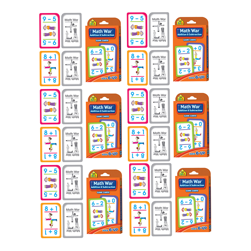 (6 Ea) Math War Addition & Subtract