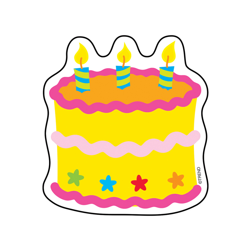 (12 Pk) Mini Accents Birthday Cake
