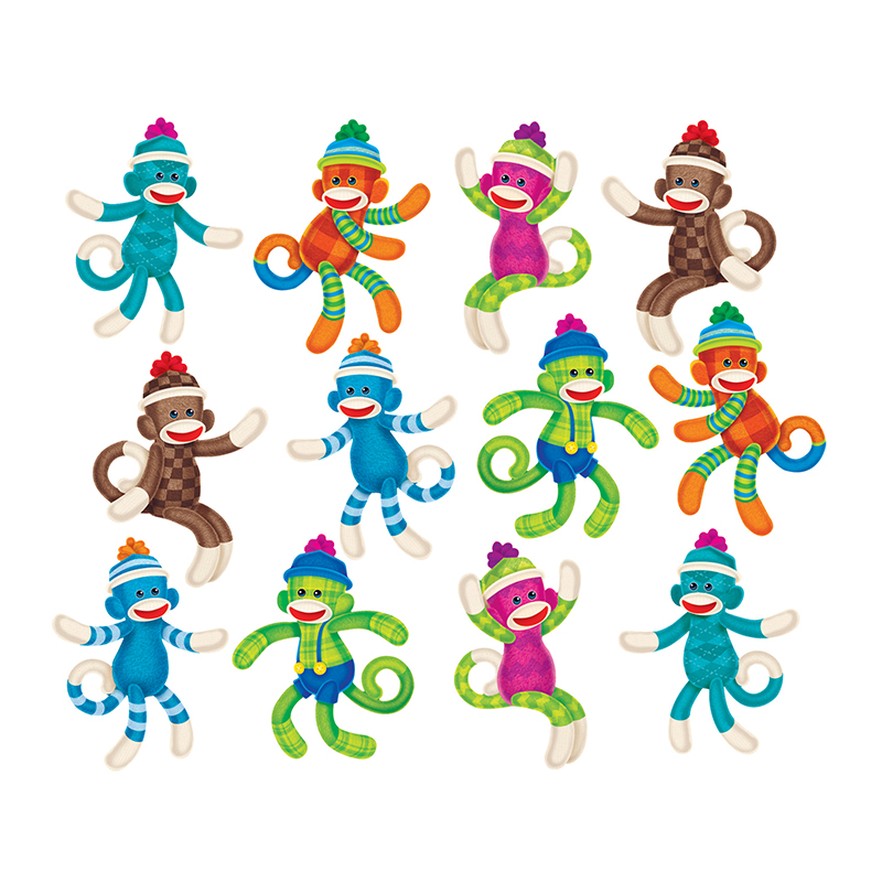 (6 Pk) Sock Monkeys Patterns