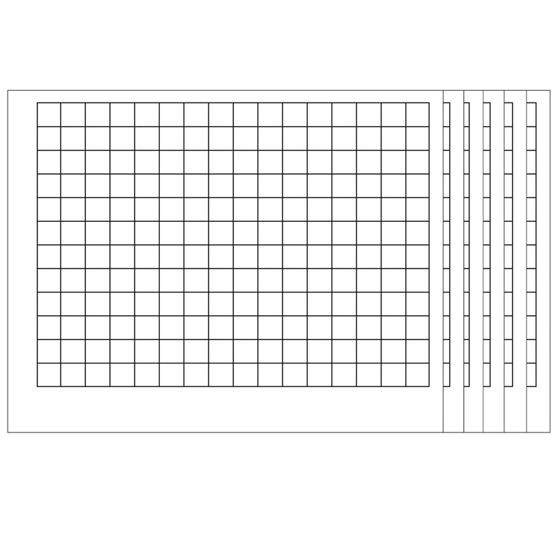 (6 Ea) Wipeoff Chart Graphing Grid