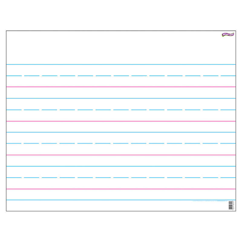 Wipe-Off Chart Handwriting Paper