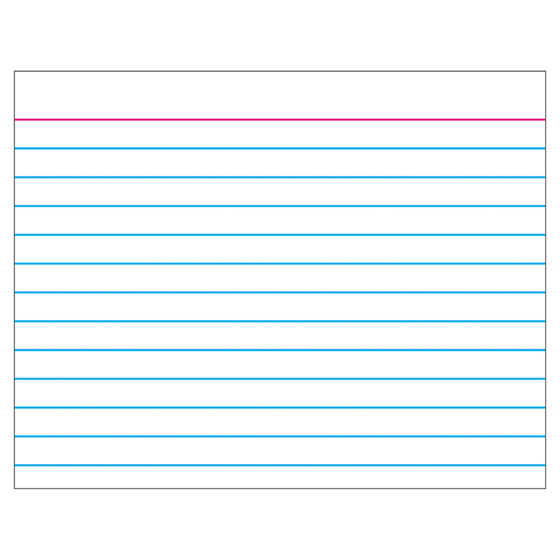Wipe-Off Chart Index Card 22 X 28