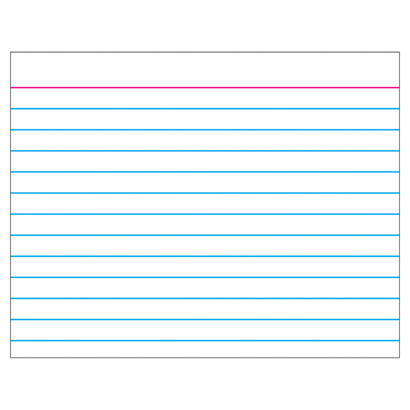 Wipe-Off Chart Index Card 22 X 28