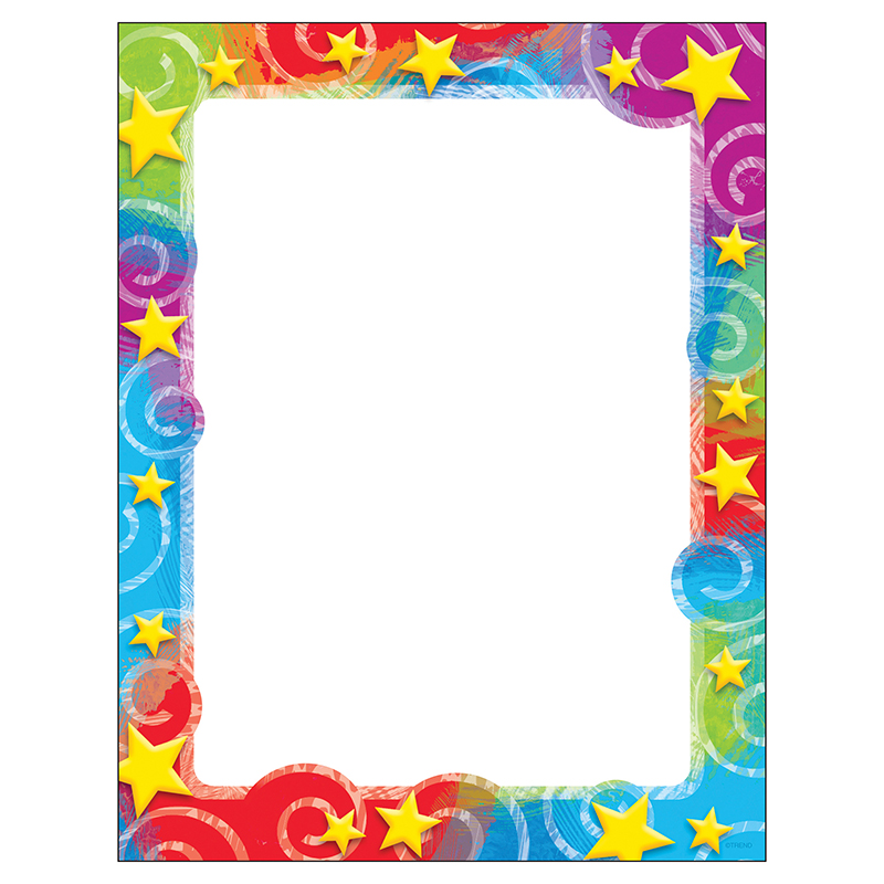 (6 Pk) Stars N Swirls Paper