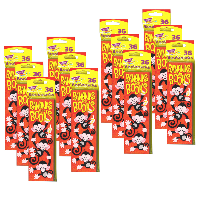 (12 Pk) Bananas For Books Monkey