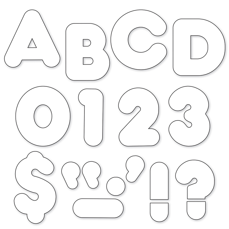 (6 Pk) Ready Letters 4in Casual