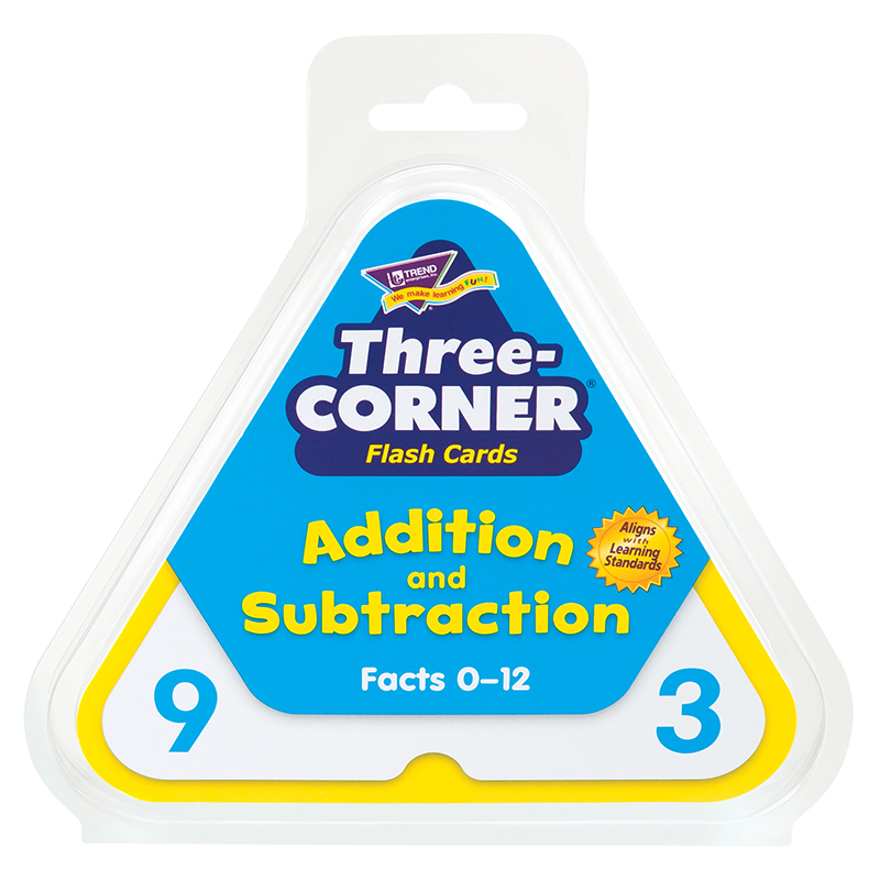 (3 Pk) Three-Corner Flash Cards