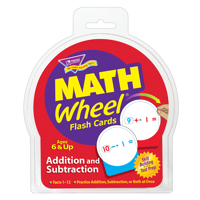 Math Wheel Flash Cards 12/Pk