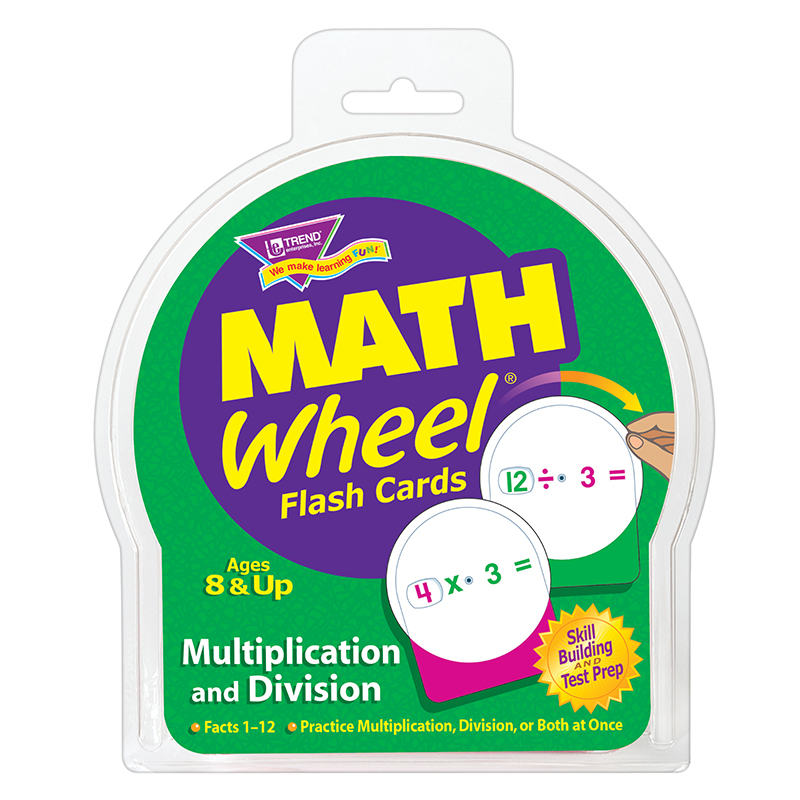 (3 Pk) Math Wheel Flash Cards
