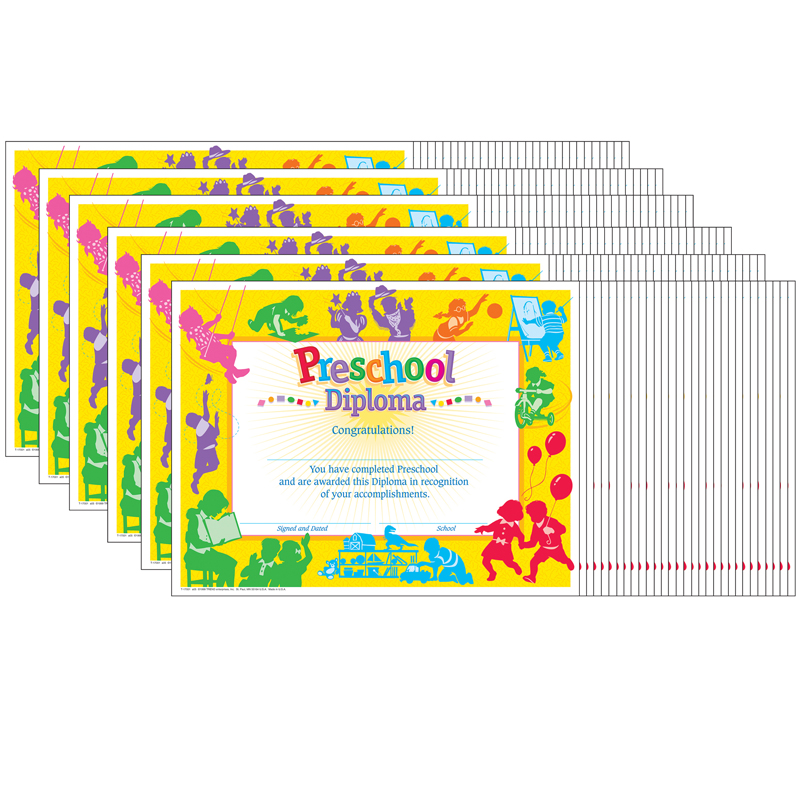 (6 Pk) Classic Diploma Preschool