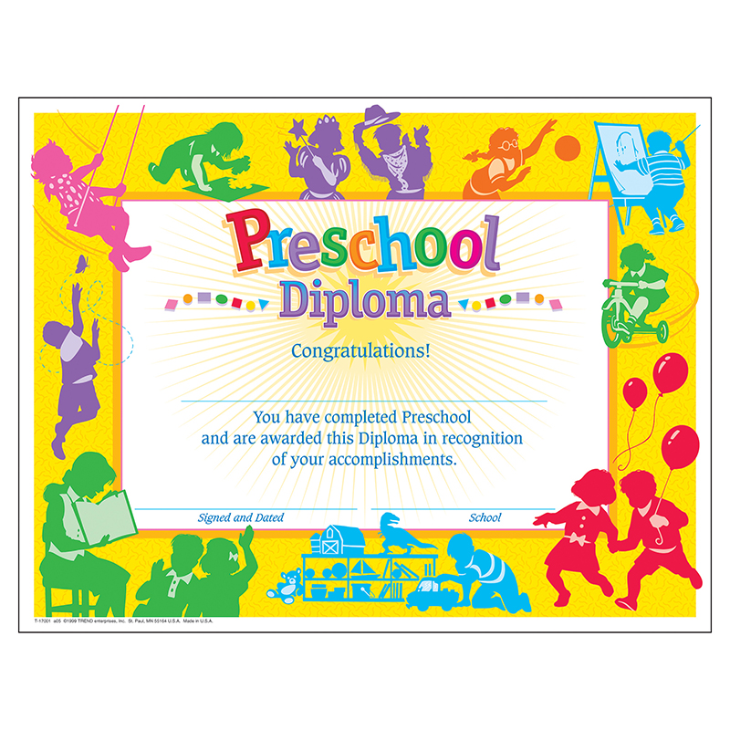 Classic Diploma Preschool 30/Pk