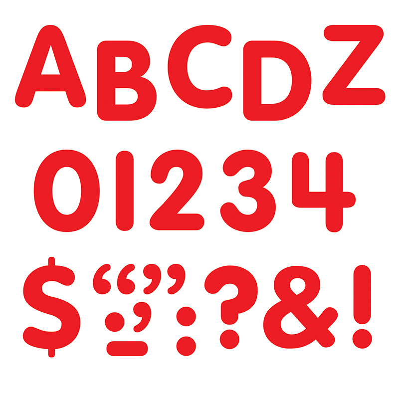 (6 Pk) Stick-Eze 1in Letters Num Rd
