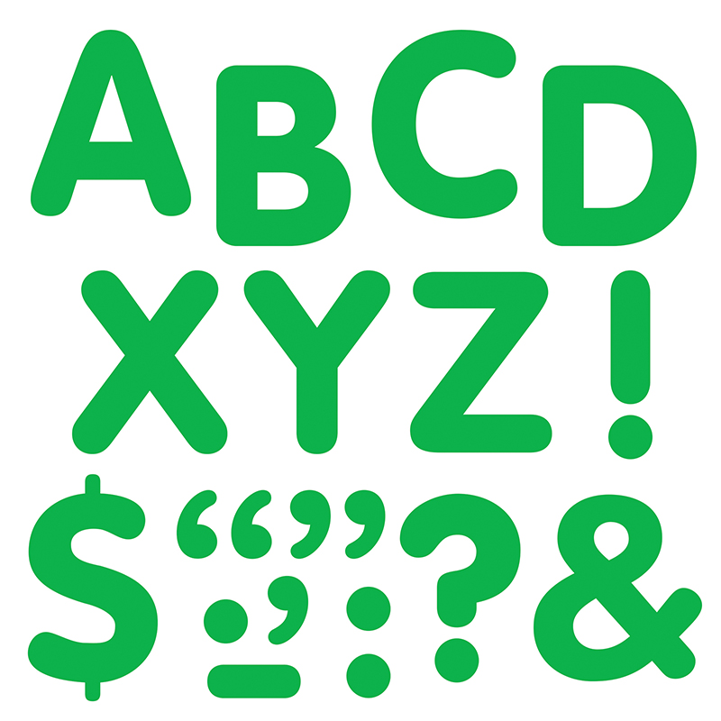 Stick-Eze 2in Letters & Marks Green