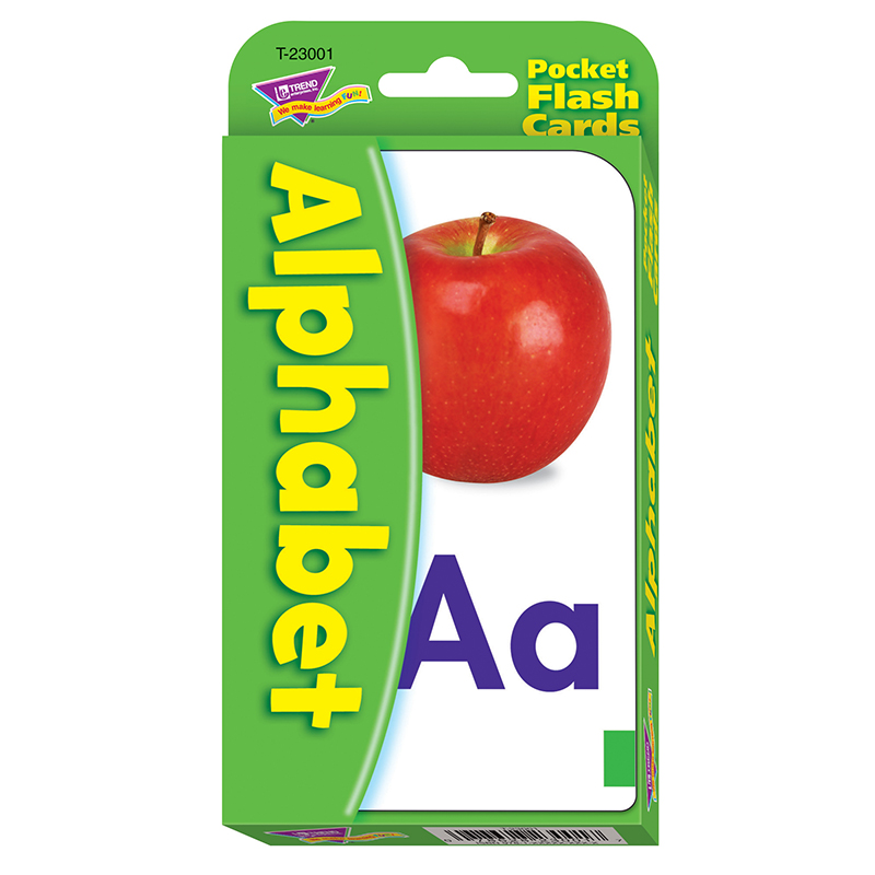 Pocket Flash Cards Alphabet 56-Pk