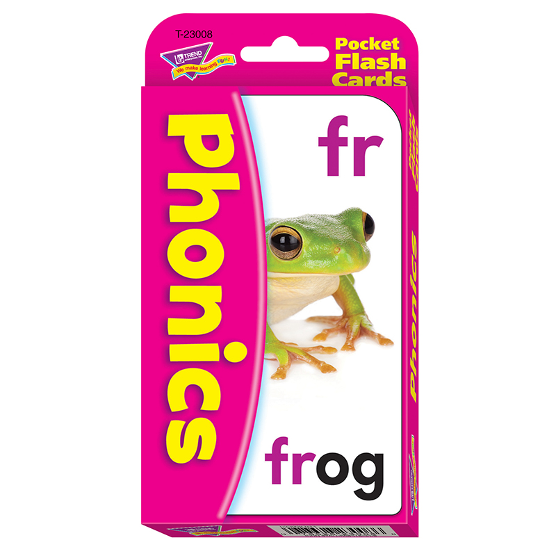 Pocket Flash Cards Phonics 56-Pk