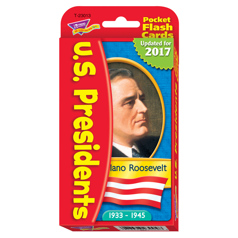 (3 Ea) Pocket Flash Crds Presidents