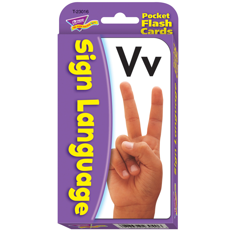 (3 Ea) Pocket Flash Cards Sign