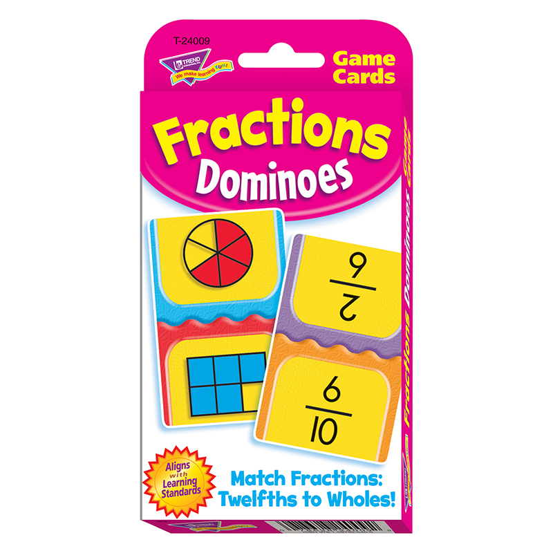 Challenge Cards Fractions Dominoes