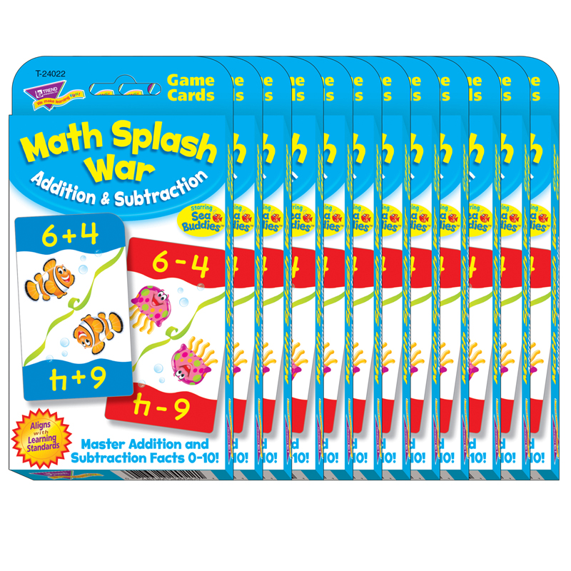 (12 Pk) Math Splash War Addition &