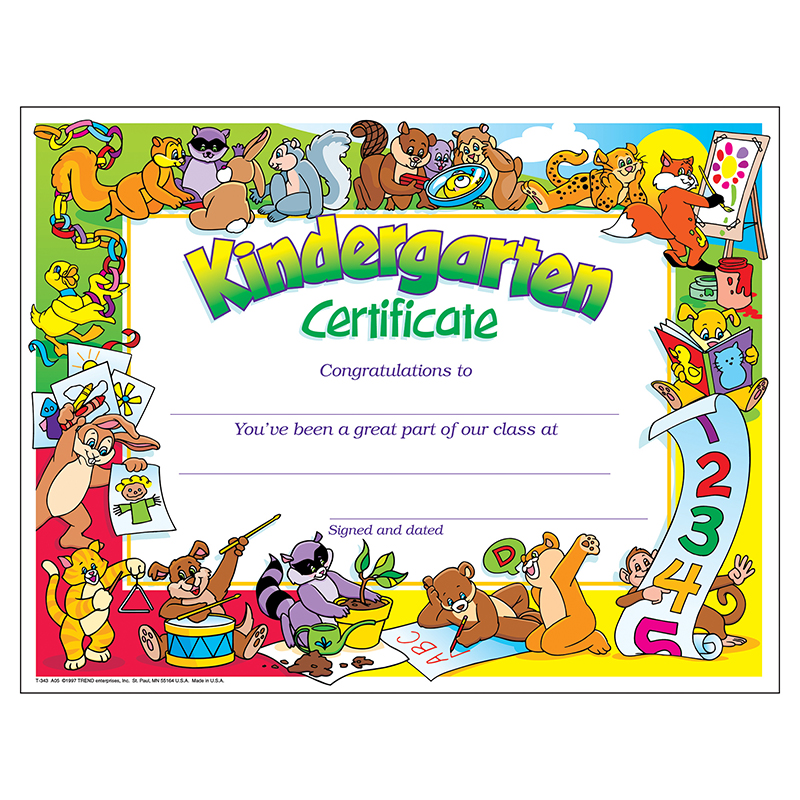 Certificate Kindergarten 30/Pk