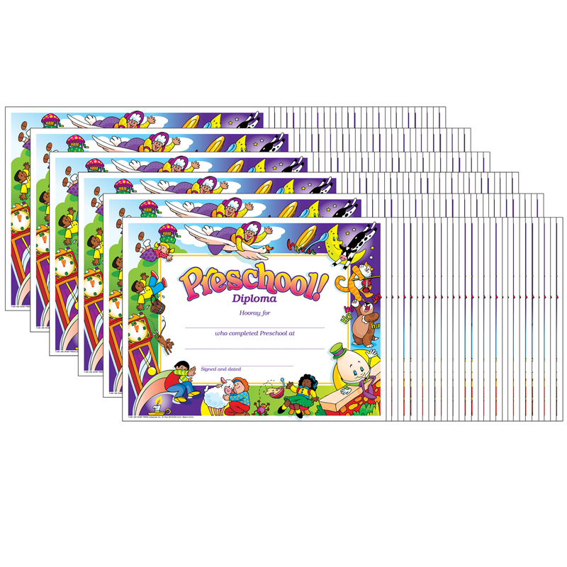 (6 Pk) Diploma Preschool 30 Per Pk