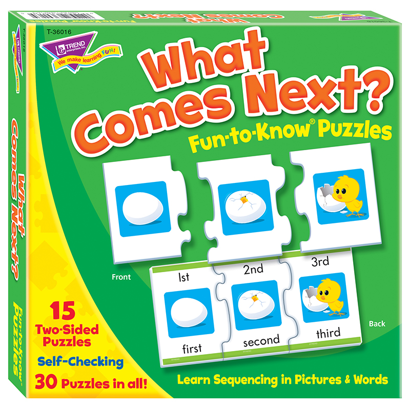 What Comes Next Sequencing Puz Fun-