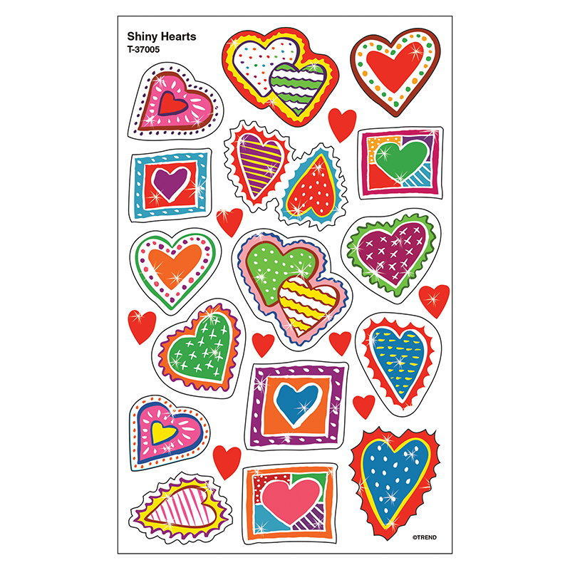 Shiny Hearts Stickers