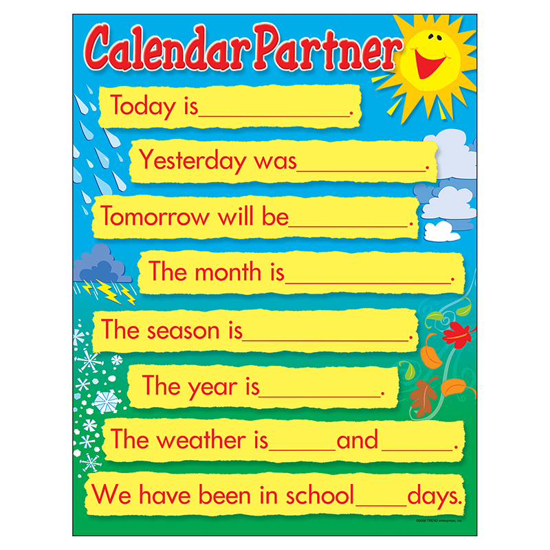 Learning Chart Calendar Companion