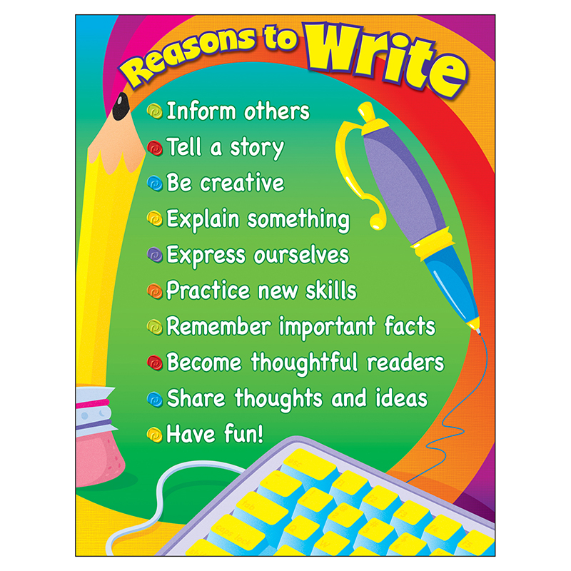 Learning Chart Reasons To Write