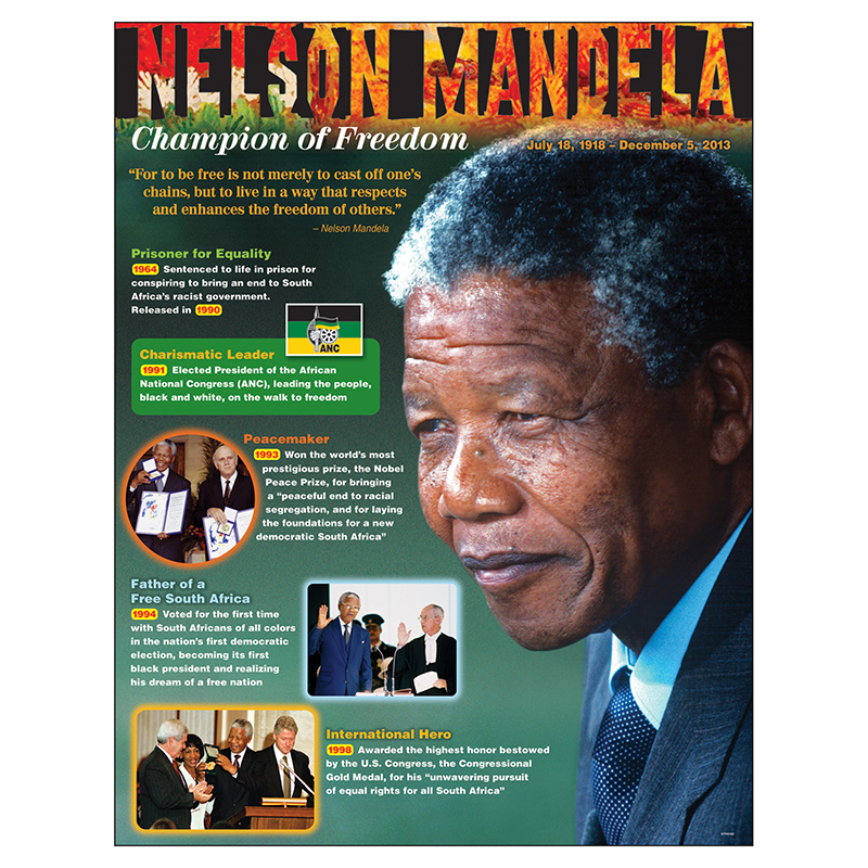 Nelson Mandela Learning Chart