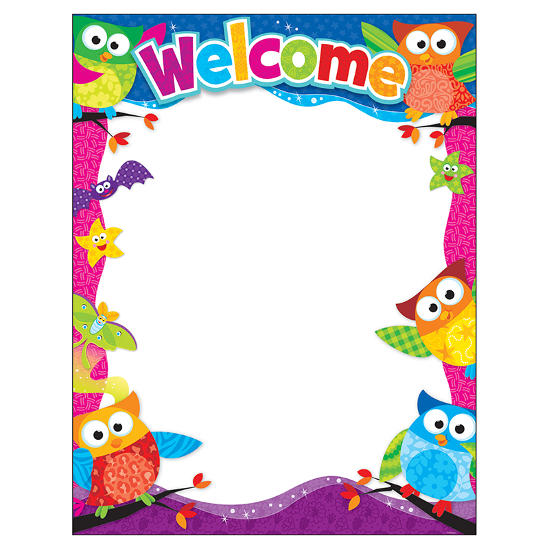 Welcome Owl Stars Learning Chart
