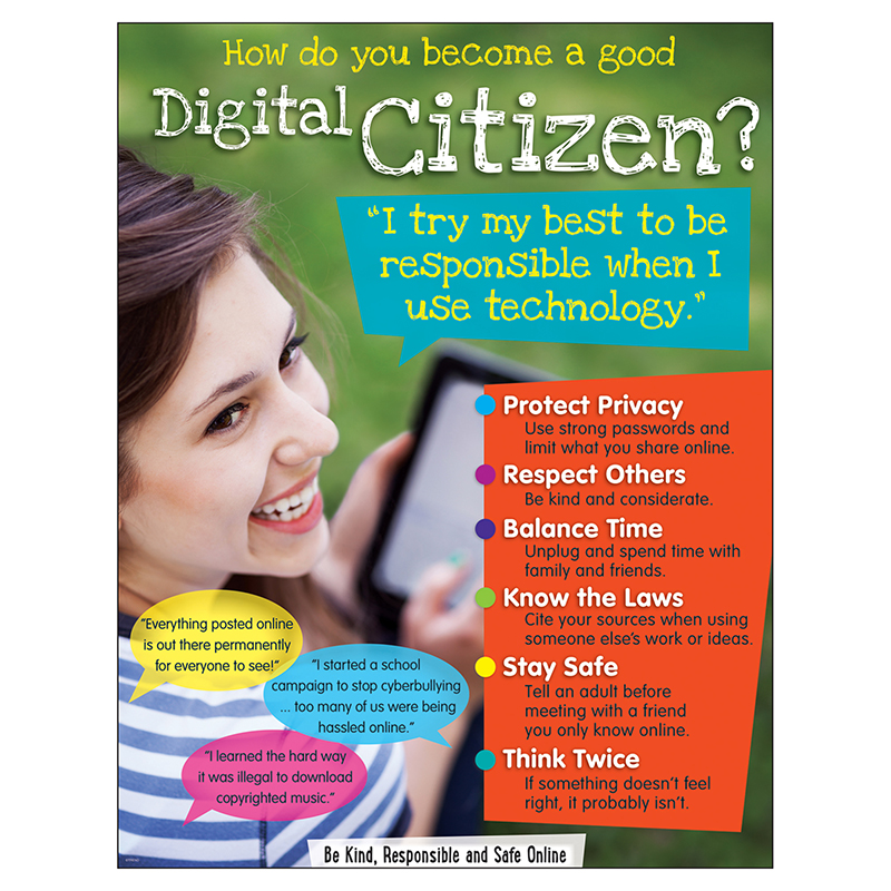 Digital Citizenship Learning Chart