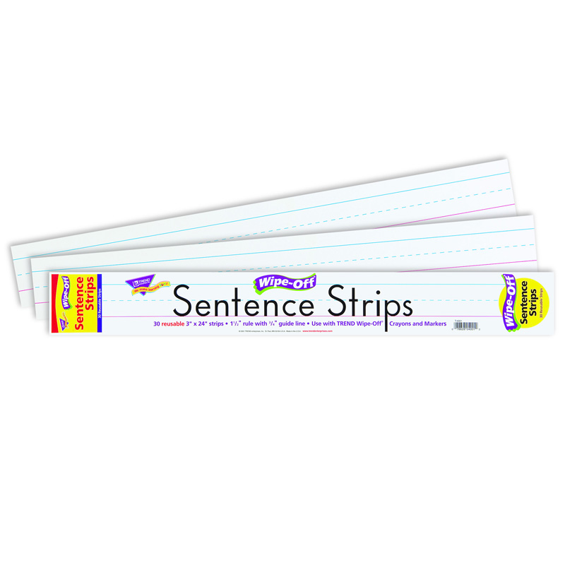 (4 Ea) Wipe-Off Sentence Strips