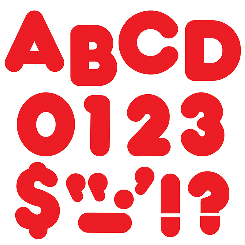 Ready Letters 2 Inch Casual Red