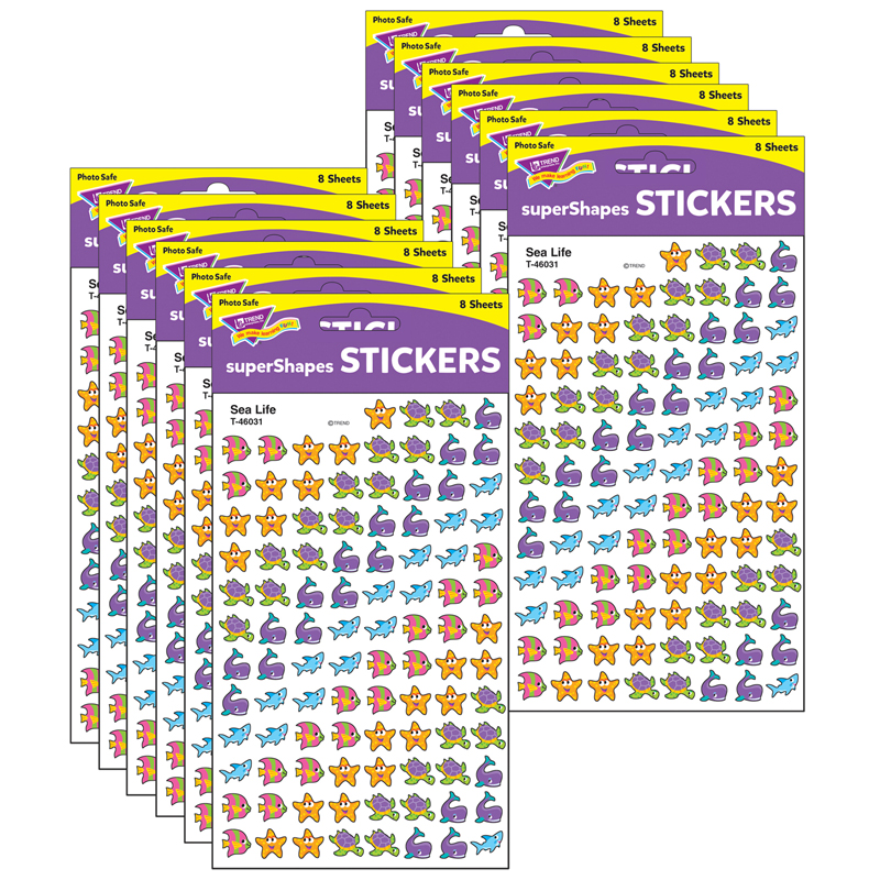 (12 Pk) Supershapes Sea Life