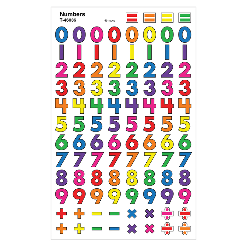 Sticker Number Supershapes