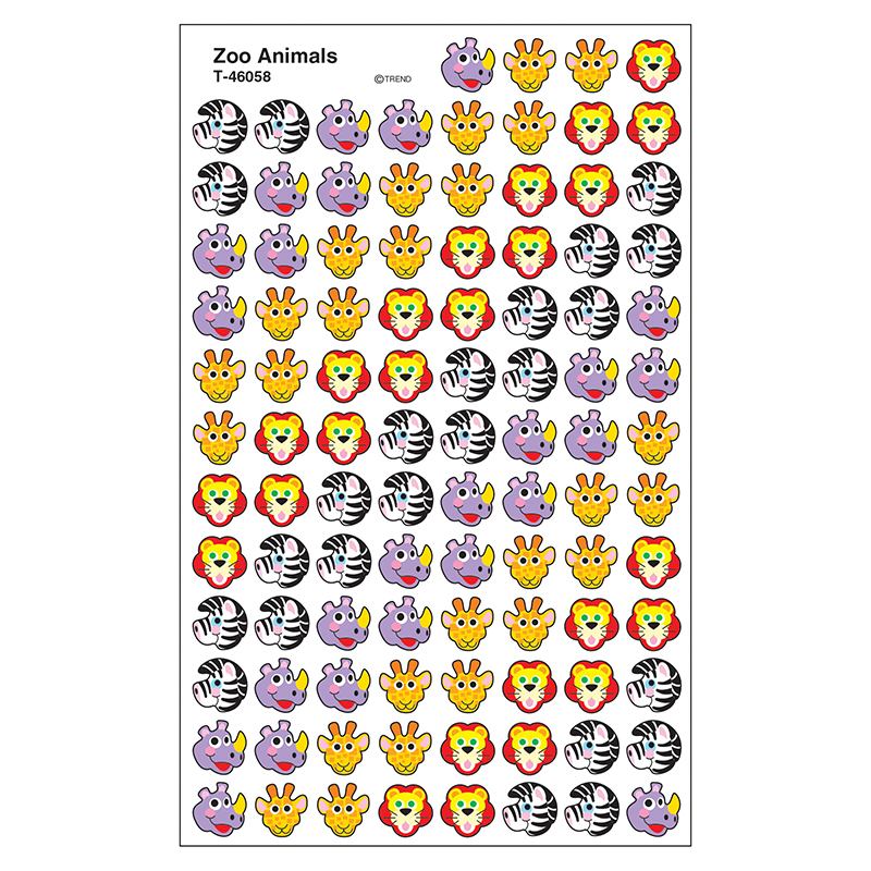 Sticker Zoo Animals Supershapes