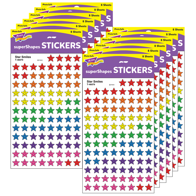 (12 Pk) Star Smiles Supershape