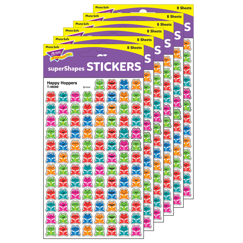 (6 Pk) Happy Hoppers Stickers