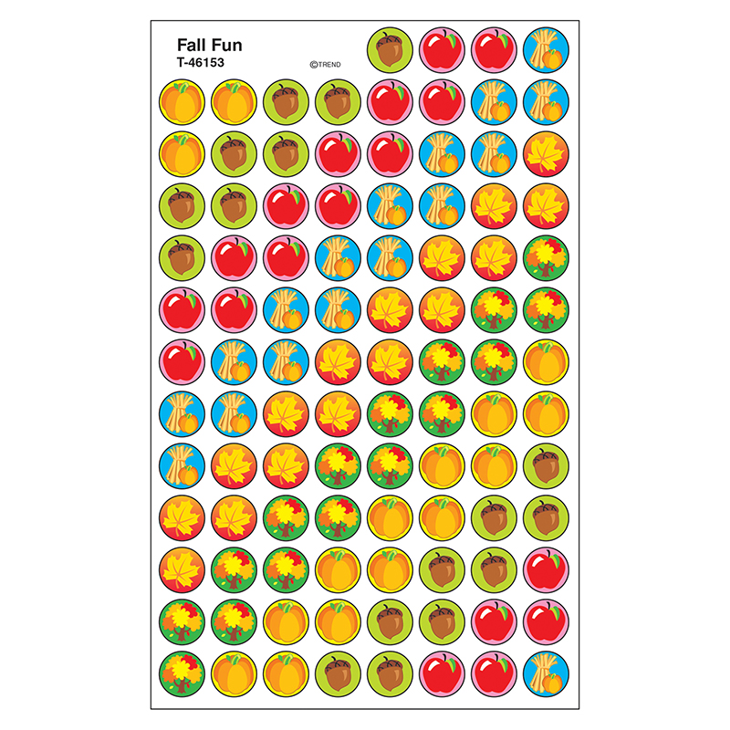 (12 Pk) Superspots Stickers Fall