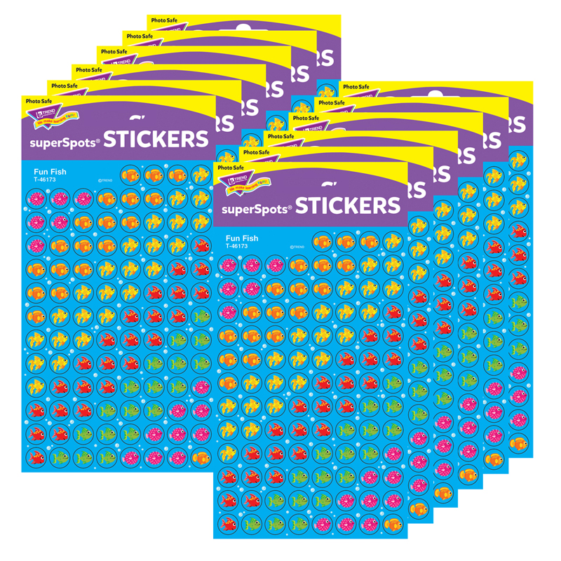 (12 Pk) Superspots Stickers Fun