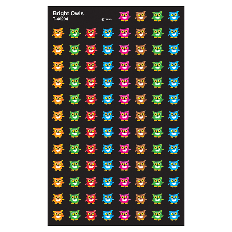 (6 Pk) Bright Owls Stickers