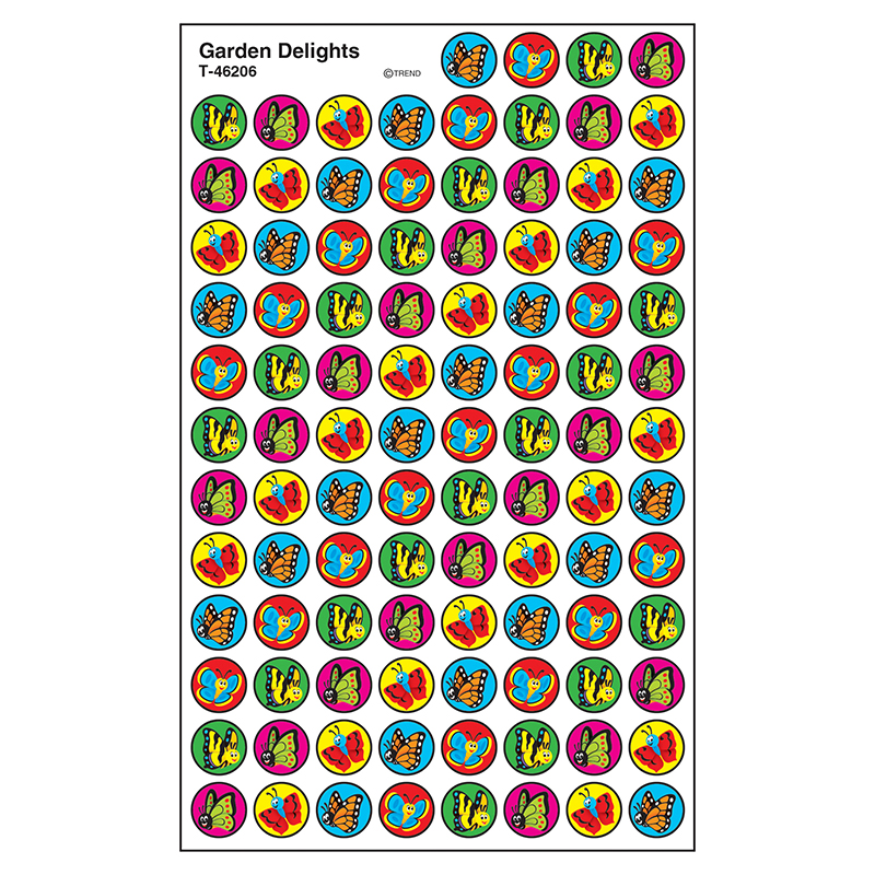 (6 Pk) Garden Delights Stickers