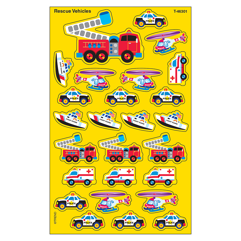 Supershapes Rescue Vehicles 208pk