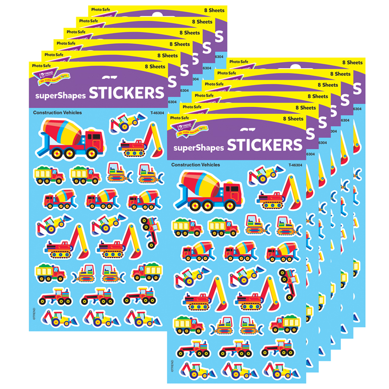 (12 Pk) Supershapes Construction