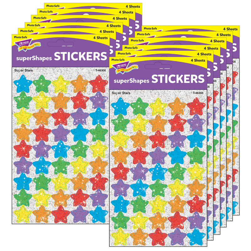 (12 Pk) Supershapes Sparkle Super