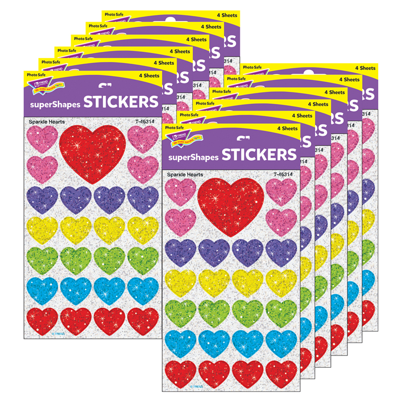 (12 Pk) Supershapes Stickers