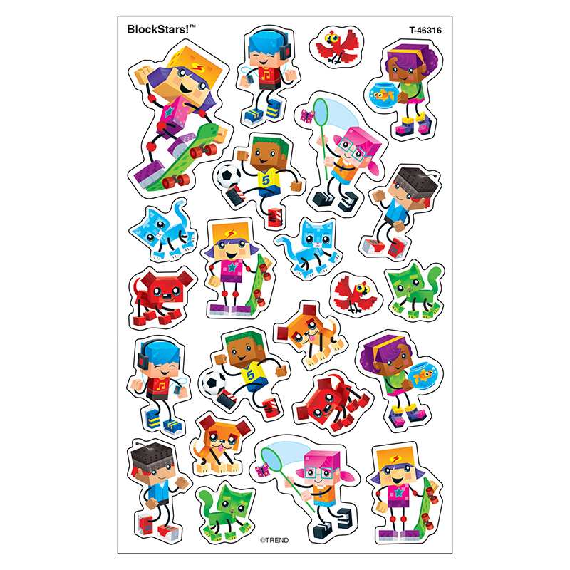 Blockstars Supershapes Stickers